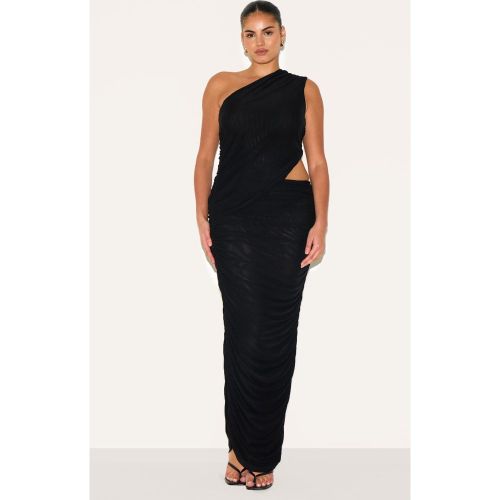 Plus Robe longue froncée à épaule unique - PrettyLittleThing - Modalova