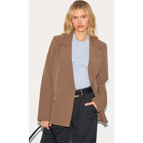 Blazer très oversize en maille tissée à épaulettes | Taille 32 - PrettyLittleThing - Modalova