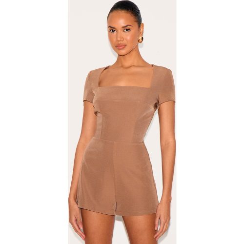 Combishort de tailleur tissé à col carré - PrettyLittleThing - Modalova