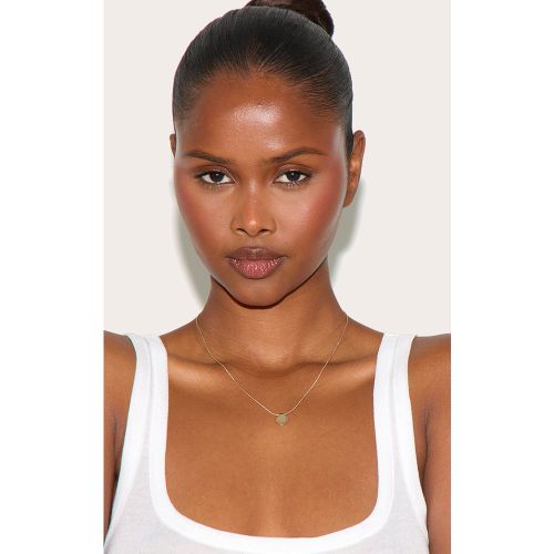 Collier plaqué en or véritable à chaîne fine tressée et pendentif - PrettyLittleThing - Modalova