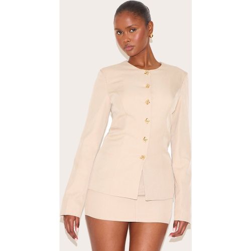 Blazer à empiècements dorés et taille cintrée - PrettyLittleThing - Modalova