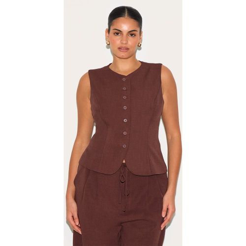 Plus Gilet de tailleur tissé - PrettyLittleThing - Modalova