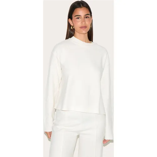 Pull crème doux côtelé, Crème - PrettyLittleThing - Modalova