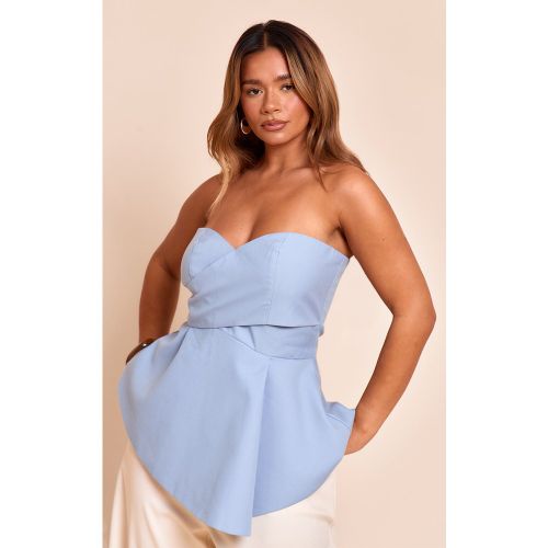 Shape Top péplum tissé croisé devant - PrettyLittleThing - Modalova