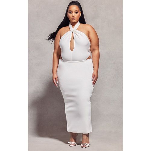 Plus Jupe longue blanche à taille basse - PrettyLittleThing - Modalova