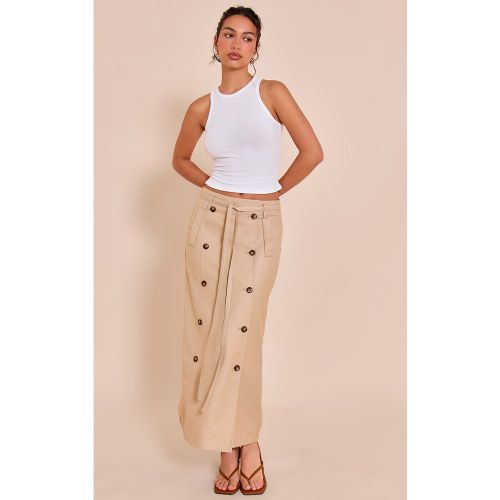 Jupe longue nouée à boutons - PrettyLittleThing - Modalova