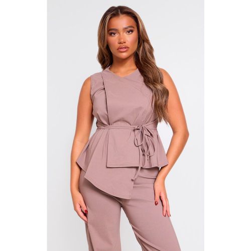 Top long tissé stretch noué devant - PrettyLittleThing - Modalova