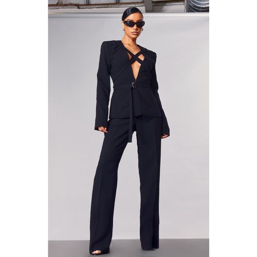 Label PLT Pantalon droit style tailleur - PrettyLittleThing - Modalova