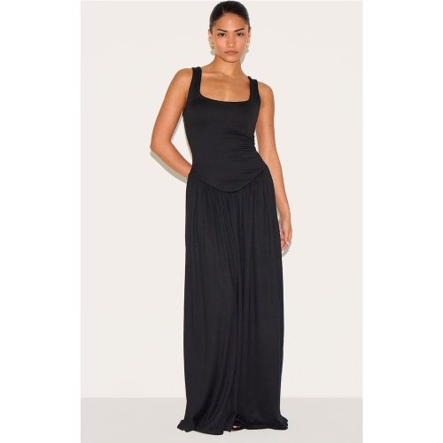 Robe mi-longue Plissée Silhouette Jersey Encolure Dégagée Taille Petite - PrettyLittleThing - Modalova