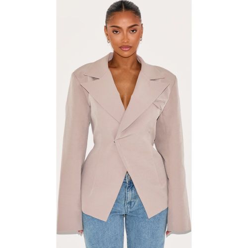 Shape Blazer de tailleur à taille croisée asymétrique et ajustable - PrettyLittleThing - Modalova