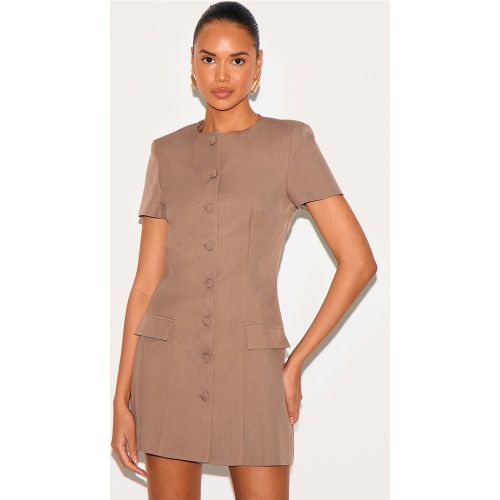 Mini robe de tailleur tissée à manches courtes - PrettyLittleThing - Modalova