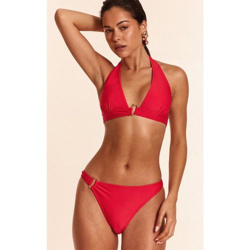 Bas de maillot de bain tanga à empiècement doré - PrettyLittleThing - Modalova