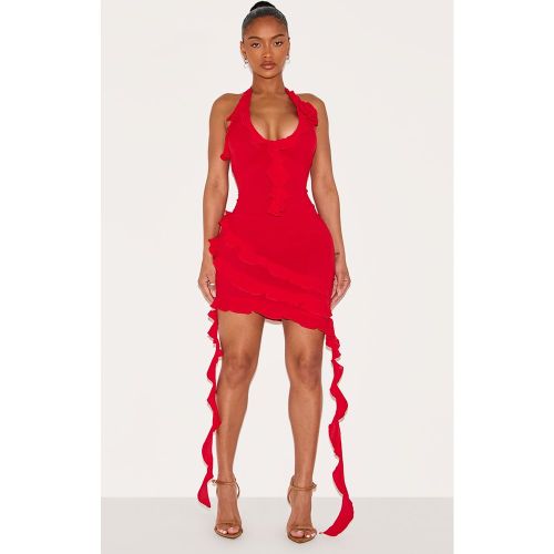 Shape Mini robe dos nu tissée à détail volants - PrettyLittleThing - Modalova