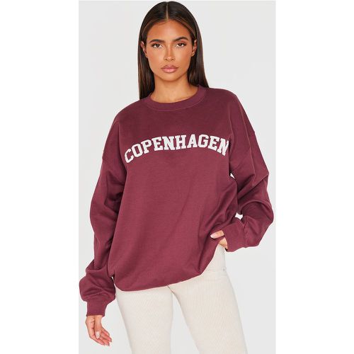 Sweat oversize imprimé "Copenhagen" - PrettyLittleThing - Modalova