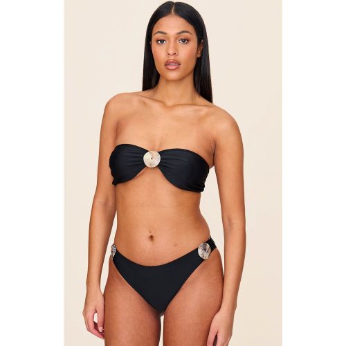 Haut de maillot de bain bandeau à empiècement coquillage - PrettyLittleThing - Modalova