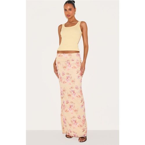 Jupe longue en mousseline de soie fleurie - PrettyLittleThing - Modalova