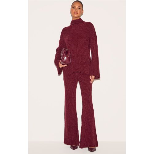 Pantalon large en maille bouclée côtelée - PrettyLittleThing - Modalova