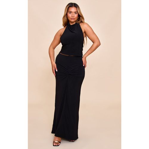 Shape Jupe longue froncée sur le côté à taille mi-haute - PrettyLittleThing - Modalova