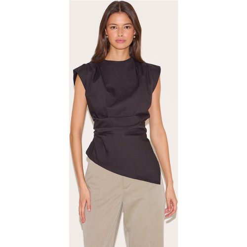 Top long tissé à détails sur les épaules et ourlet asymétrique - PrettyLittleThing - Modalova