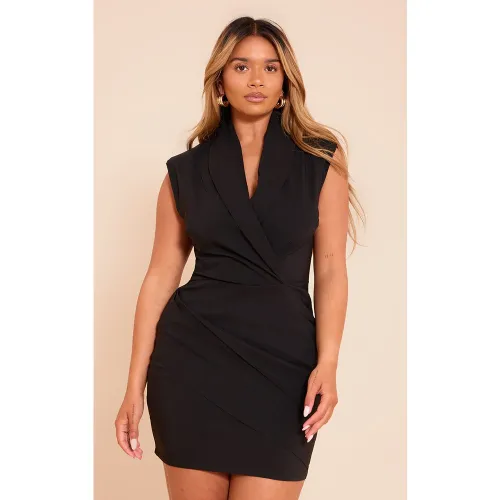 Shape Mini robe cache-coeur tissée stretch à décolleté - PrettyLittleThing - Modalova
