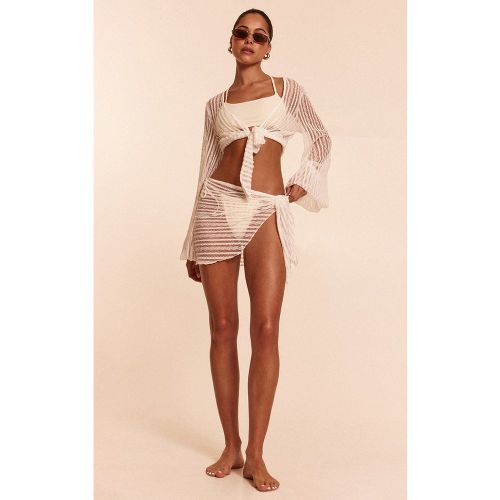 Paréo de plage texturé noué devant - PrettyLittleThing - Modalova