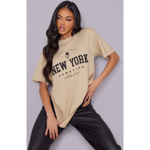 Tee-shirt à imprimé New York Downtown - PrettyLittleThing - Modalova
