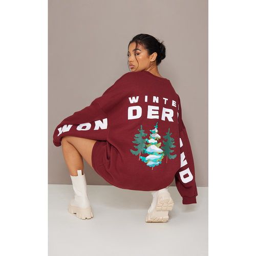 Sweat oversize à slogan imprimé Winter Wonderland - PrettyLittleThing - Modalova