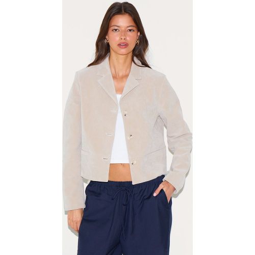 Blazer court en suédine - PrettyLittleThing - Modalova