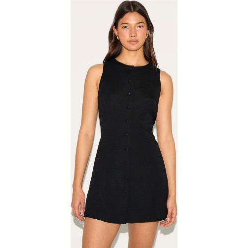 Combishort jupe-short trapèze en effet lin à dos cintré - PrettyLittleThing - Modalova