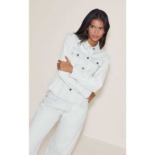 Veste en jean à manches longues et taille cintrée - PrettyLittleThing - Modalova