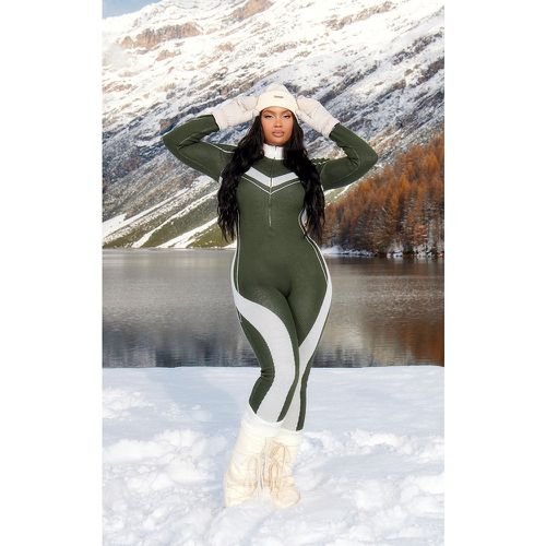 SKI Plus Combinaison sous-couche de ski en maille tricot à col montant - PrettyLittleThing - Modalova