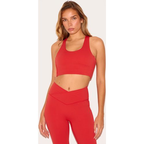 Brassière de sport rembourrée en Sculpt doublé à lisérés contrastants - PrettyLittleThing - Modalova