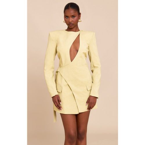 PLT Label Robe blazer de tailleur à découpe asymétrique - PrettyLittleThing - Modalova