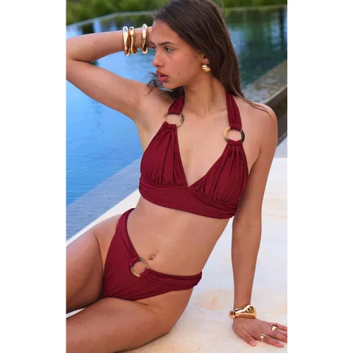 Bas de maillot de bain tanga à anneau - PrettyLittleThing - Modalova