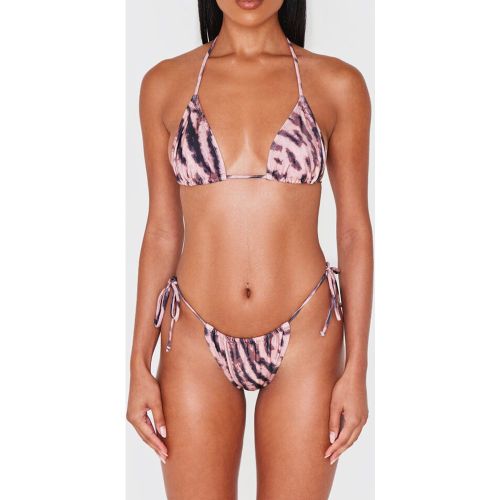 Bas de maillot de bain imprimé animal noué sur les côtés - PrettyLittleThing - Modalova