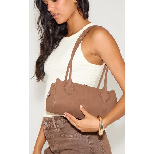 Sac à main bowling en suédine - PrettyLittleThing - Modalova