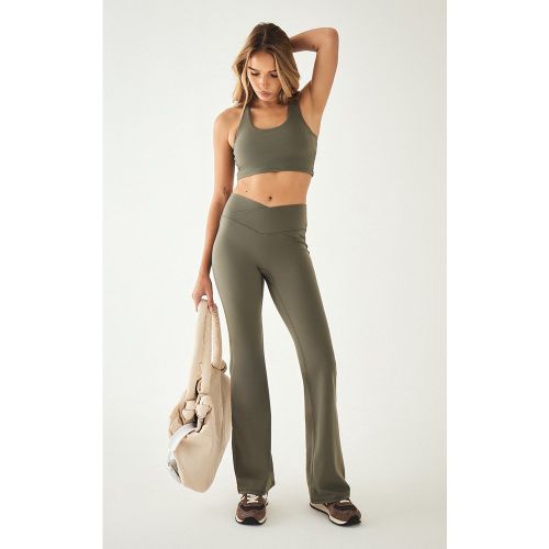 Pantalon de yoga en Sculpt à taille croisée - PrettyLittleThing - Modalova