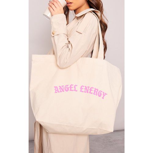 Tote bag basique à slogan Angel Energy - PrettyLittleThing - Modalova