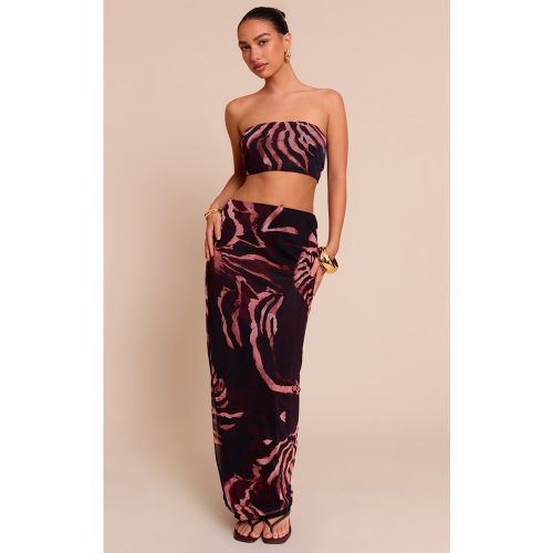 Jupe mi-longue Imprimé Zèbre - PrettyLittleThing - Modalova