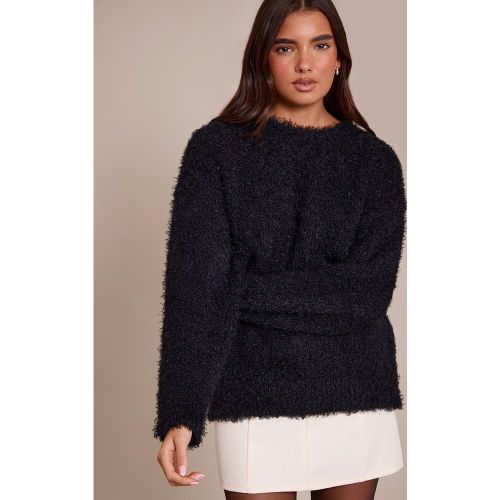 Pull oversize en maille tricot teddy | Taille Large - PrettyLittleThing - Modalova