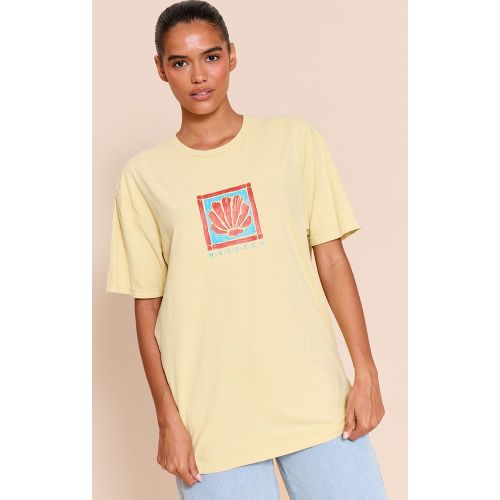 T-shirt oversize à graphique coquillage et "Majorca" - PrettyLittleThing - Modalova