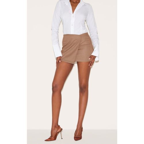 Mini-jupe portefeuille tissée à rayures - PrettyLittleThing - Modalova