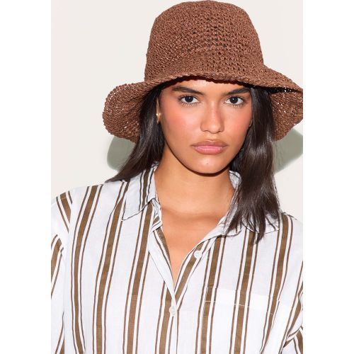 Bob en raphia chocolat, Chocolat - PrettyLittleThing - Modalova