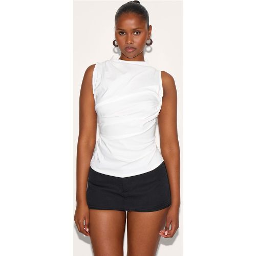 Top long ajusté en bengaline froncé - PrettyLittleThing - Modalova