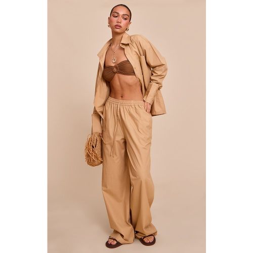 Pantalon large en popeline de coton - PrettyLittleThing - Modalova