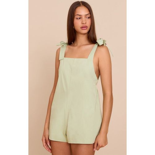 Combishort tissé à épaules nouées - PrettyLittleThing - Modalova
