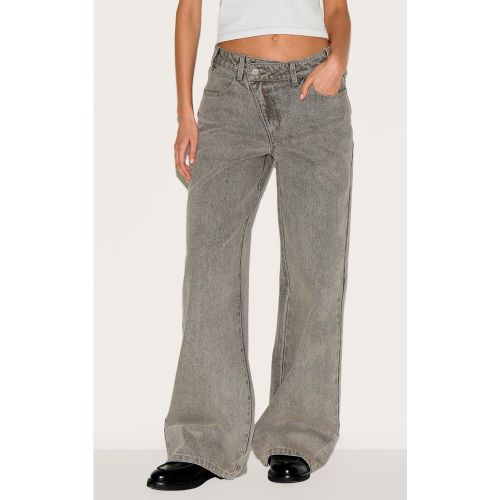 Jean large à taille asymétrique | Taille 32 - PrettyLittleThing - Modalova