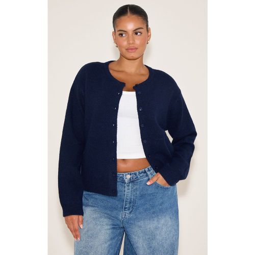 Cardigan boutonné en maille tricot grande taille | Taille 3XL - PrettyLittleThing - Modalova