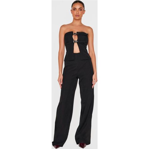 Combinaison bustier de tailleur tissée à détail ceintures fines - PrettyLittleThing - Modalova