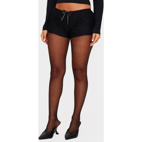 Petite Mini short court en mesh imprimé noeuds - PrettyLittleThing - Modalova